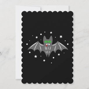 Halloween Vampire Fledermaus knusprige Sterne Einladung