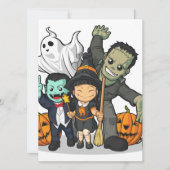 Halloween, Vampire, Frankenstein & Ghost Karte (Vorderseite)