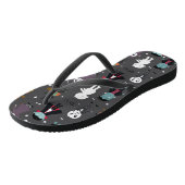 Halloween Vampire Frankenstein Ghost Scarecrow Badesandalen (Schrägansicht)