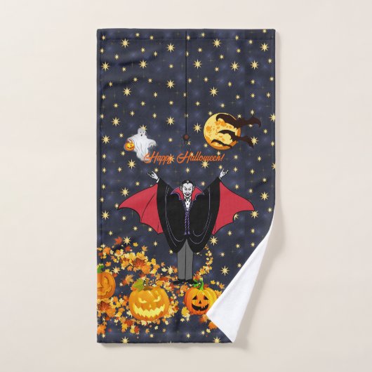 Halloween Vampire Ghost Pumpkins Personalisieren Badhandtuch Set (Handtuch)
