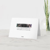 Halloween Vampire Girl mit schwarzer Katze Karte (Rückseite)