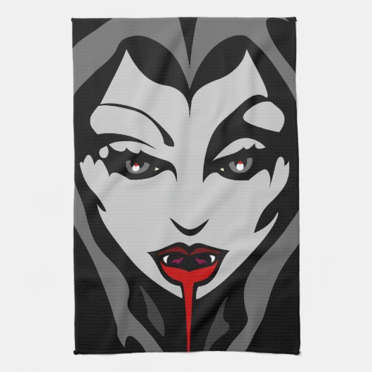 Halloween Vampire Handtuch Cool Halloween Teetüche (Vertikal)