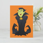 Halloween Vampire Karte (Stehend Vorderseite)