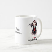 Halloween Vampire Kid Personalize Kaffeetasse (VorderseiteRechts)
