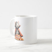Halloween Vampire Mouse Candy Corn Kaffeetasse (Vorderseite Links)
