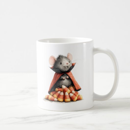 Halloween Vampire Mouse Candy Corn Kaffeetasse (Rechts)