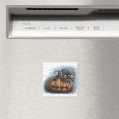 Halloween Vampire Owl Magnet (In Situ (Geschirrspüler))