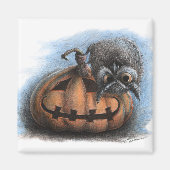 Halloween Vampire Owl Magnet (Vorne)
