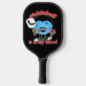 Halloween Vampire - Pickleball ist in meinem Blut Schläger (Rückseite)