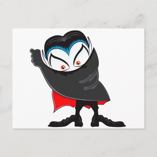 Halloween Vampire Postkarte (Vorderseite)