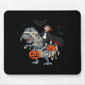 Halloween Vampire Riding T Rex Boys Girls Kinder Mousepad