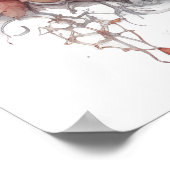 Halloween Vampire Skull Art Poster (Ecke)