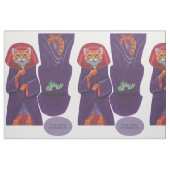 Halloween Vampire Tabby Cat mit Bat Stoff (Yard (91,4 cm))