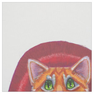 Halloween Vampire Tabby Cat mit Bat Stoff