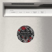 Halloween Vampire Thema Hochzeit speichern Sie das Magnet (In Situ (Geschirrspüler))