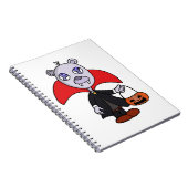 Halloween Vampire Trick oder Treat Notizblock (Rechte Seite)
