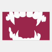 Halloween Vampire - Vampire Zähne Rechteckiger Aufkleber (Vorderseite)