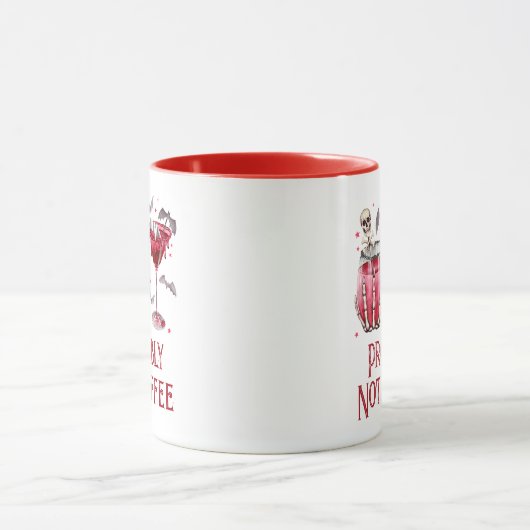 Halloween Vampire wahrscheinlich nicht Kaffee rot Tasse (Zentrum)