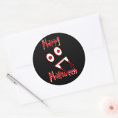 Halloween Vampire Zähne Runder Aufkleber (Umschlag)