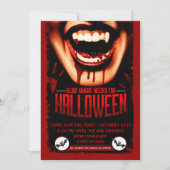 Halloween Vampires Fest Bloody-Party Einladung (Vorderseite)