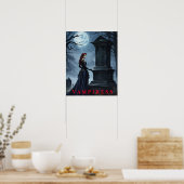 Halloween Vampiress Poster (Küche)