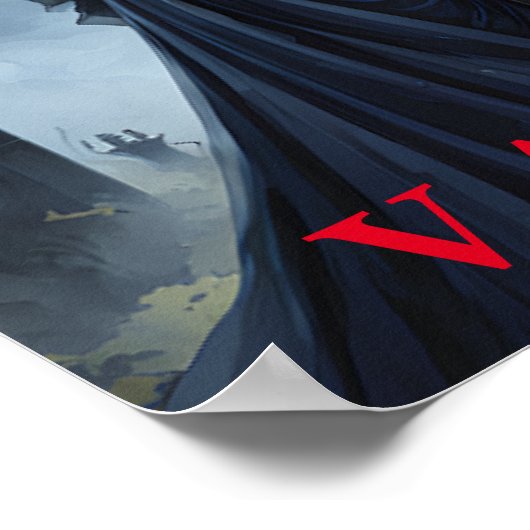 Halloween Vampiress Poster (Ecke)