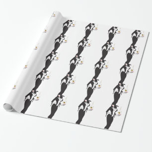 Halloween Vampirin Hexe Geschenkpapier