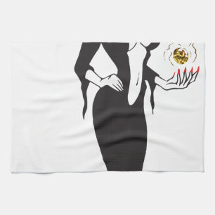 Halloween Vampirin Hexe Handtuch