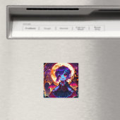 Halloween - Vampirmoonlit chibi Magnet (In Situ (Geschirrspüler))