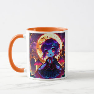 Halloween - Vampirmoonlit chibi Tasse