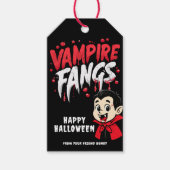 Halloween-Vampirzähne Geschenkanhänger (Vorderseite)