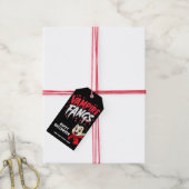 Halloween-Vampirzähne Geschenkanhänger (Mit Garn)