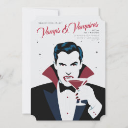 Halloween Vamps & Vampires - individuelle Einladun Einladung