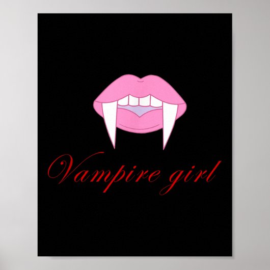 Halloween ,vamre Girl Horrors Trendy Funny Gift Wo Poster (Vorne)