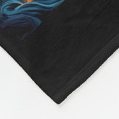 Halloween Van Gogh' Starry Night Black Cat Pumpkin Fleecedecke (Ecke)