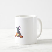 Halloween Van Gogh Starry Night Black Cat Pumpkins Kaffeetasse (VorderseiteRechts)