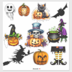 Halloween Variety Custom Cut Vinyl Stickers Aufkleber
