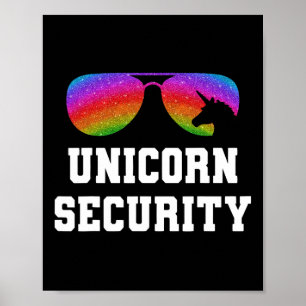 Halloween Vater Mama Tochter Adult Kostüm Unicorn  Poster