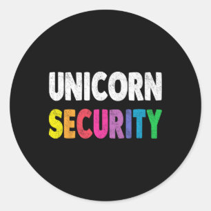 Halloween Vater Mama Tochter Adult Kostüm Unicorn  Runder Aufkleber