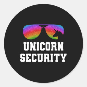 Halloween Vater Mama Tochter Adult Kostüm Unicorn Runder Aufkleber