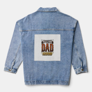 Halloween-Vater-Shirt Gruseliger Vater Vintage-Gra Jeansjacke