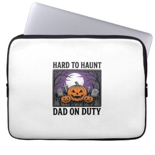 Halloween-Vater-Shirt Schwer Zu Heimsuchen Lustige Laptopschutzhülle