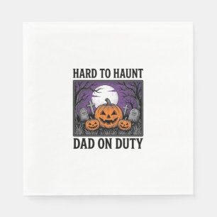 Halloween-Vater-Shirt Schwer Zu Heimsuchen Lustige Serviette