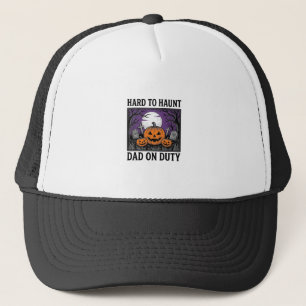 Halloween-Vater-Shirt Schwer Zu Heimsuchen Lustige Truckerkappe