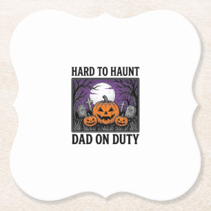 Halloween-Vater-Shirt Schwer Zu Heimsuchen Lustige Untersetzer