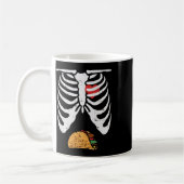 Halloween Vater Skeleton Taco Belly Fun Pregnancy Kaffeetasse (Links)