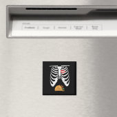 Halloween Vater Skeleton Taco Belly Funny Pregnanc Magnet (In Situ (Geschirrspüler))