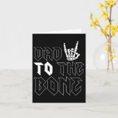 Halloween Vater zu den Bone Funny Skeleton Vathers Karte (Gelbe Blume)