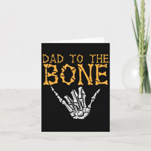 Halloween Vater zu Knochen Skelett Hand Fun Papa C Karte