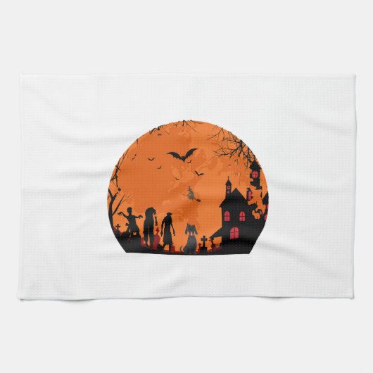 halloween vector        geschirrtuch (Horizontal)